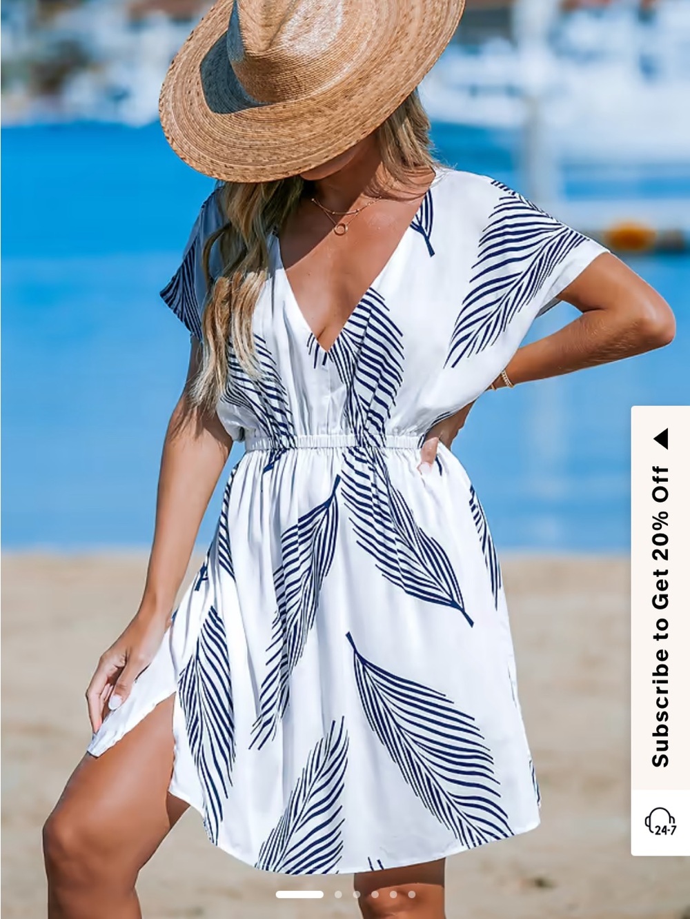 Cupshe women’s white swim coverup medium